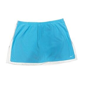 Nike Women’s Tennis Skirt Attached Ball Shorts Turquoise / White Size M (8-10)